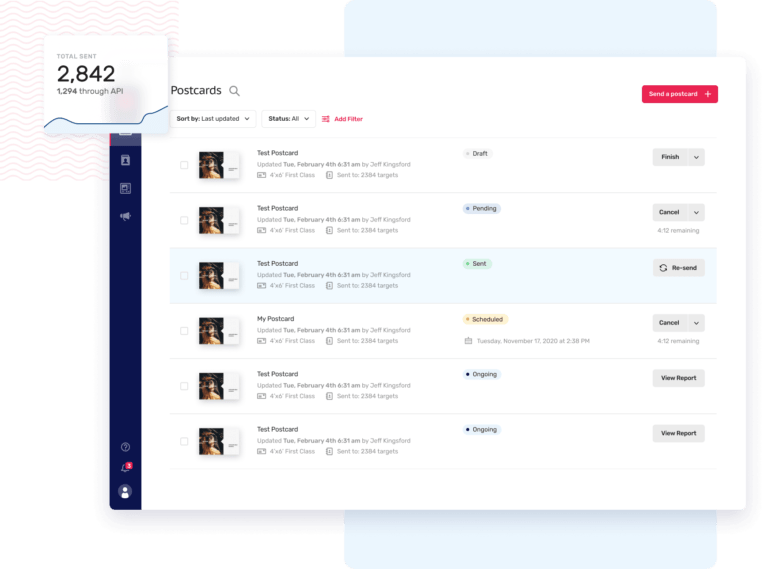 direct mail manager screenshot