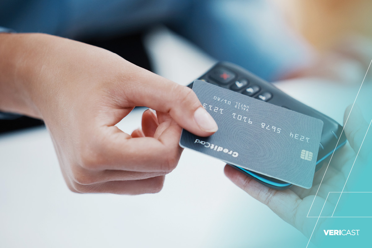 Card payment being used at checkout