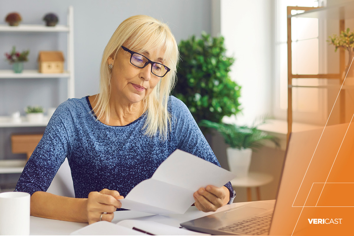 woman shoeing financial concern