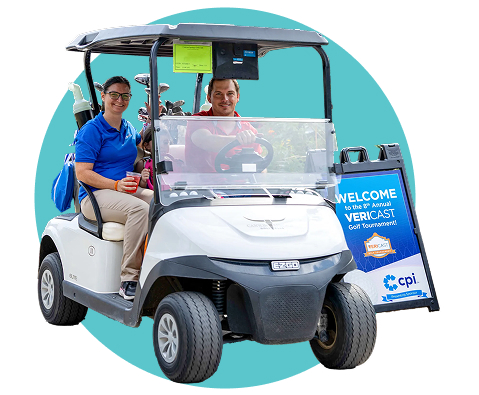 vericast careers employees in golf cart